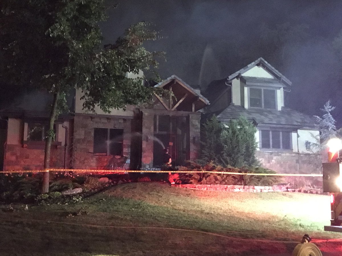 An overnight fire destroyed an Overland Park home