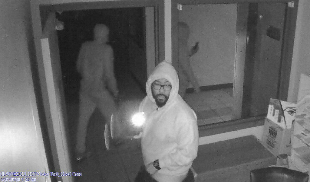 Olathe police looking for suspect in car dealership burglary    