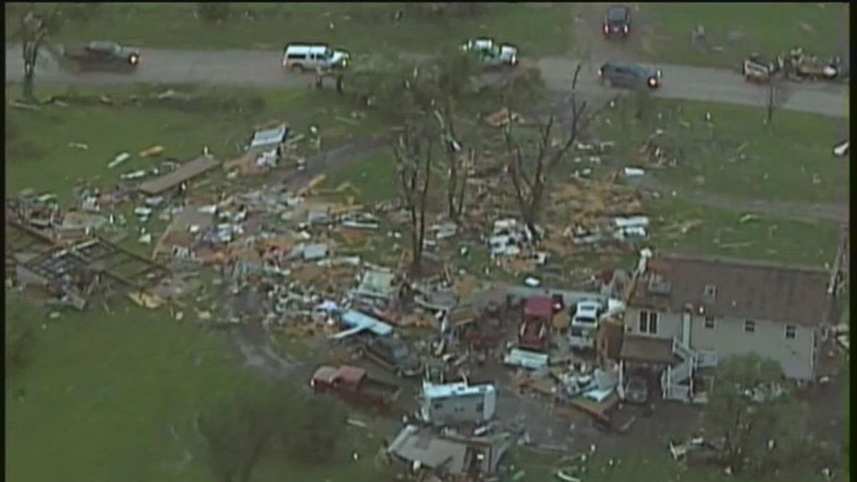 Tornado causes miles of destruction in Linwood, Kansas     