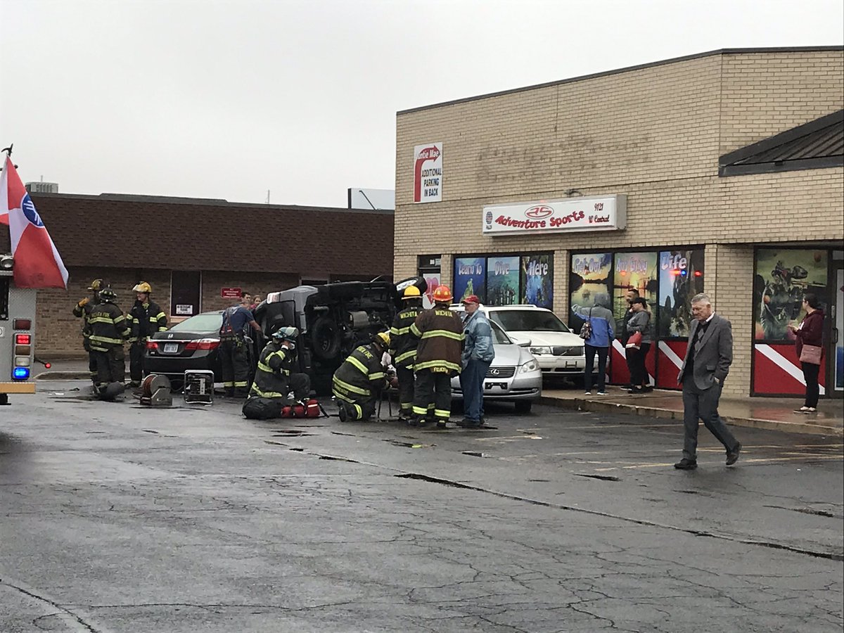 Emergency crews are on the scene of a crash west of the intersection of Central and Tyler Road