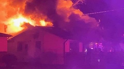 One person is critically hurt in a house fire in southwest Wichita  at a home southwest of Pawnee and Seneca