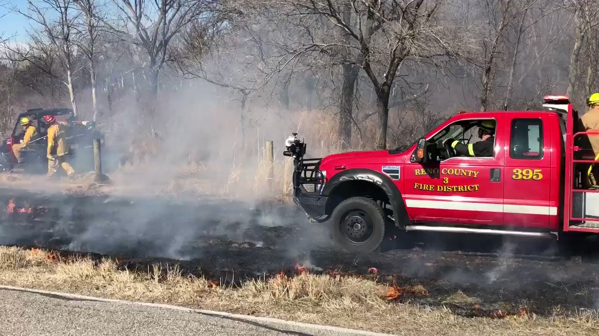 Hutchinson firefighters are conducting a mitigation burn on 82nd Ave.
