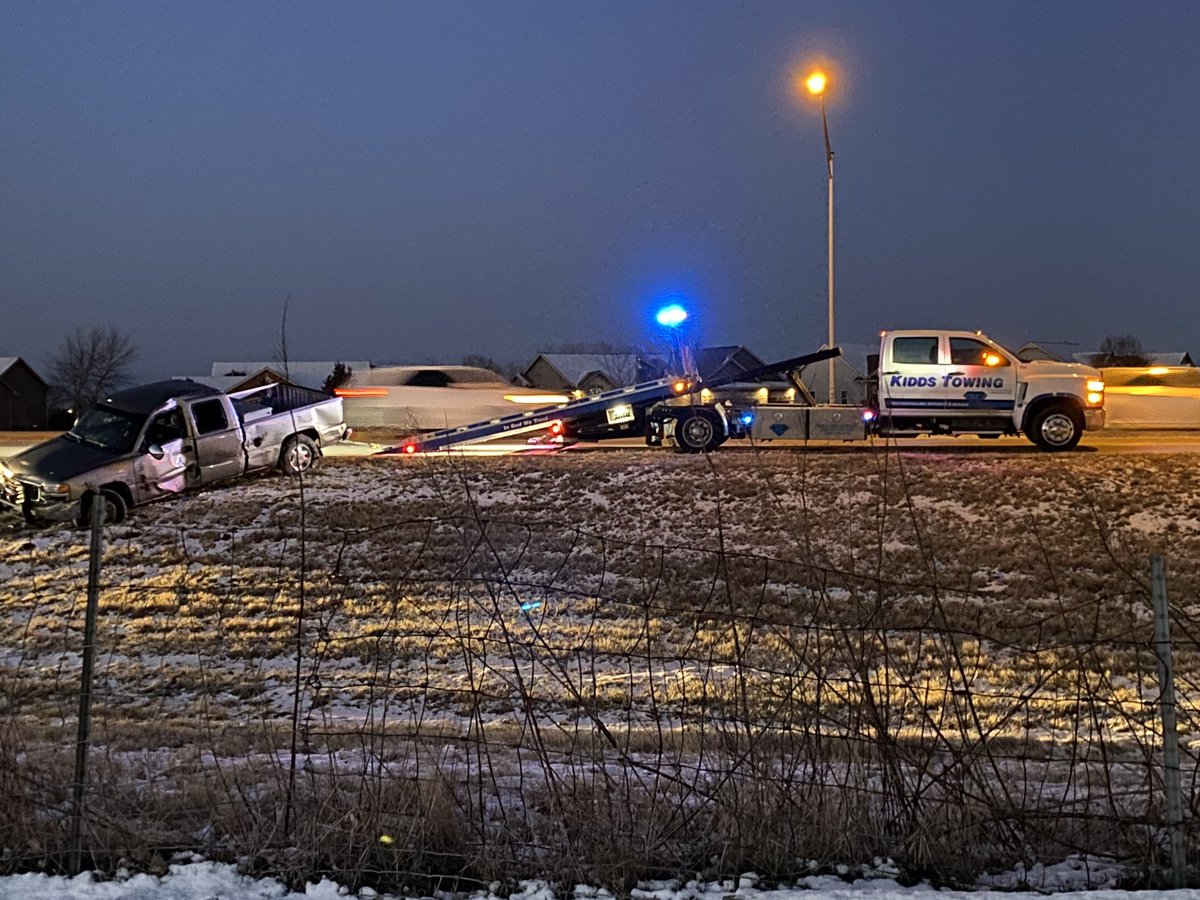 KHP says there were no kids on the bus at the time of the crash. One person had minor injuries.