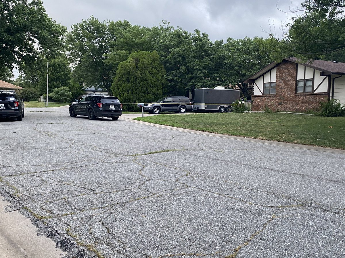 Wichita Police are at a home on Ayesbury Circle near 21st and Woodlawn. Dispatch says one person was shot.