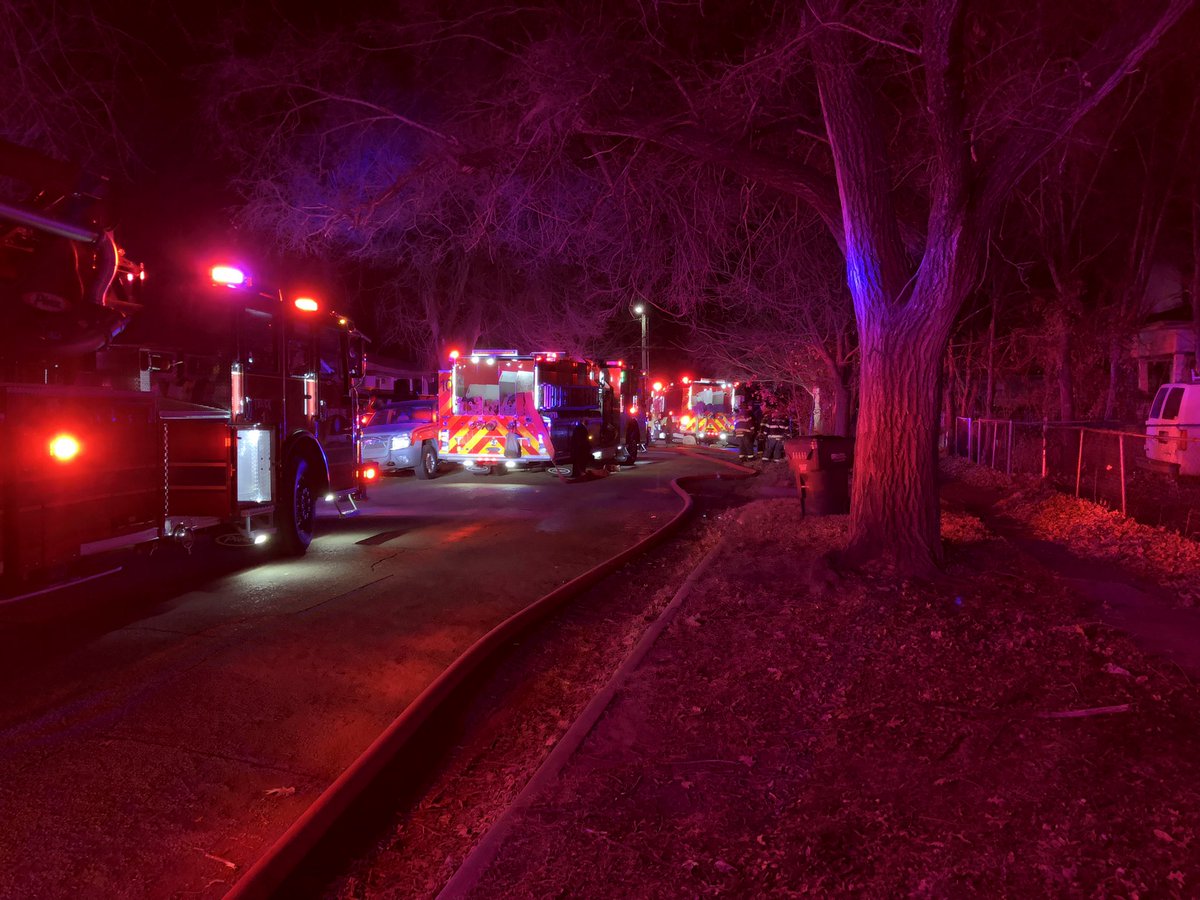 Fire crews are on the scene of a house fire in the 400 block of N. Estelle St