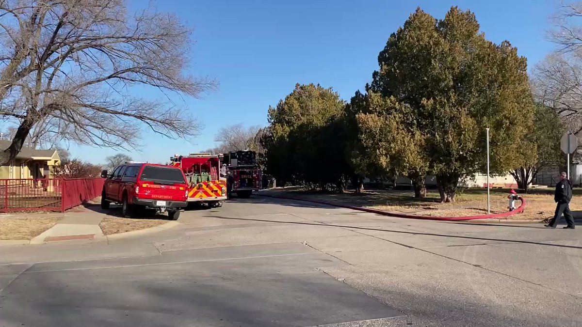 Scene on what is being described as a house explosion in south Wichita.